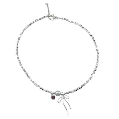 گردنبند زنانه مدل پاپیون کد N5191