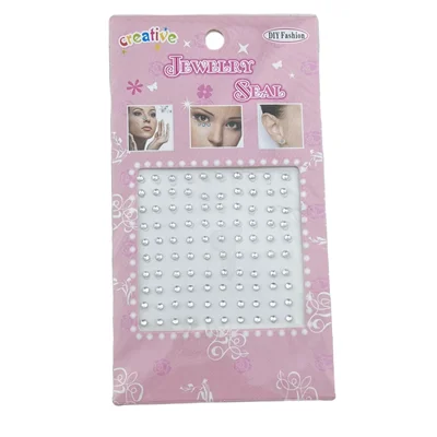 پیرسینگ بینی زنانه مدل چسبی طرح الماس کد k4101 بسته 100 عددی