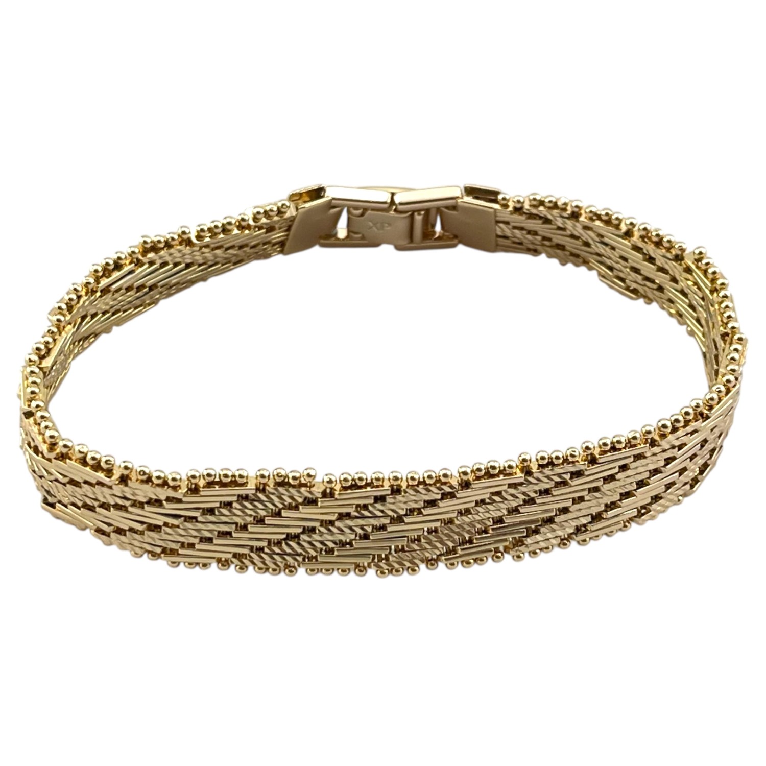 دستبند زنانه  ژوپینگ طرح طلا کد B5426