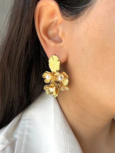 گوشواره مروارید کد E1009