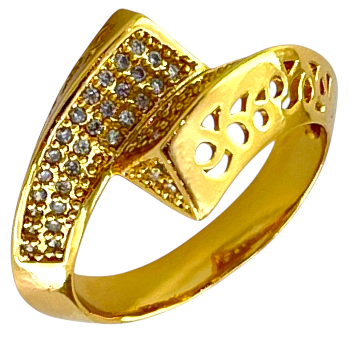 انگشتر زنانه ژوپینگ مدل طرح طلا کد R51726