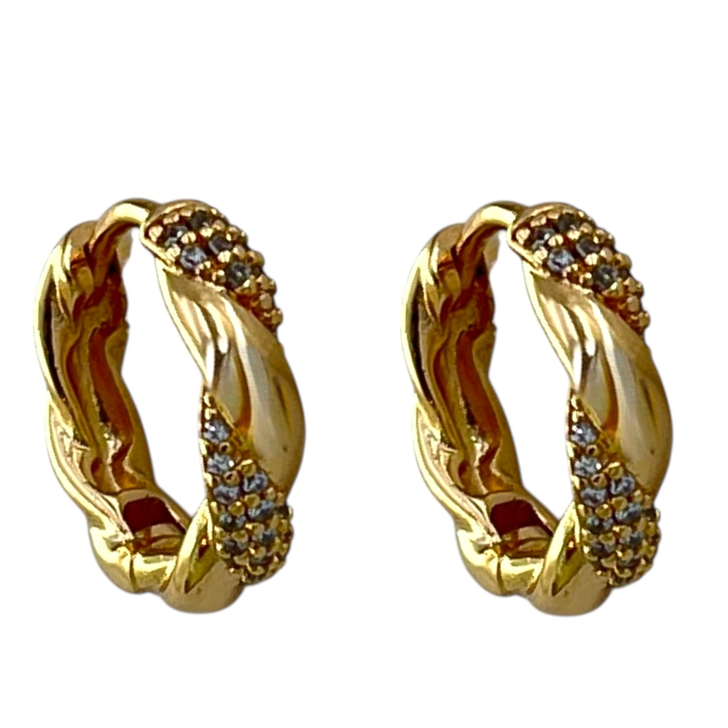 گوشواره زنانه ژوپینگ مدل نگین جواهری کد E6247