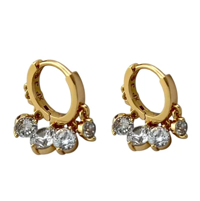 گوشواره زنانه ژوپینگ مدل نگین کد E6121