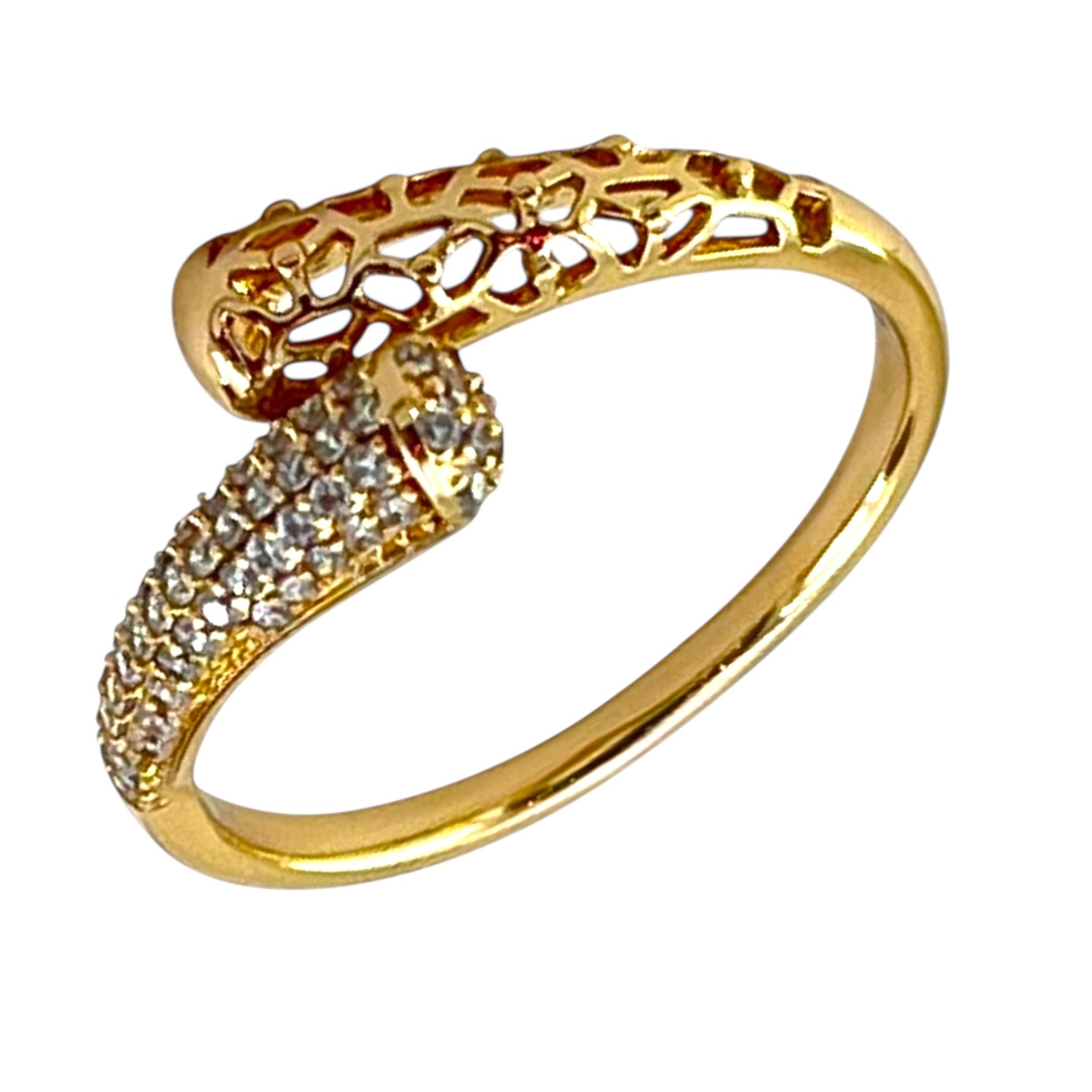 انگشتر زنانه ژوپینگ مدل طرح طلا کد R51725