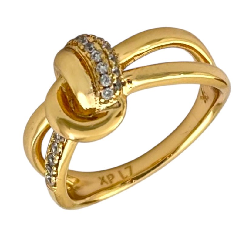 انگشتر زنانه ژوپینگ مدل جواهری گره کد R51702