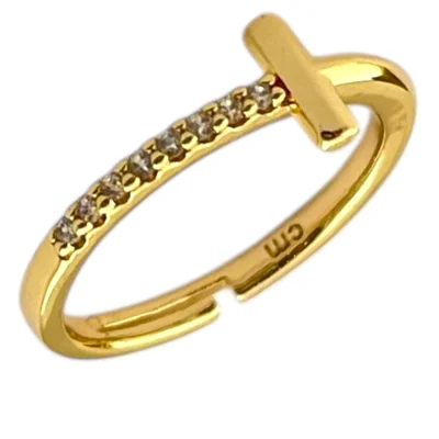 انگشتر زنانه فری سایز مدل تیفانی کد R5146