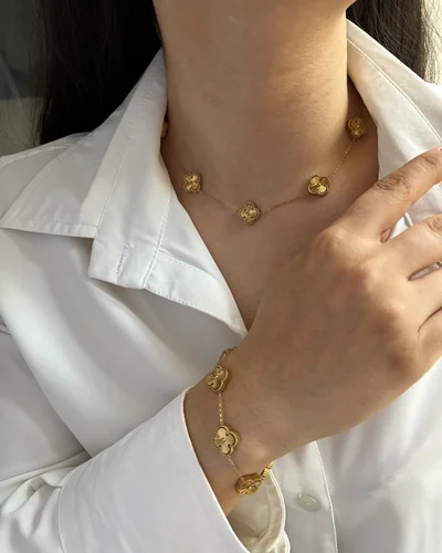 گردنبند و دستبند ونکلیف مستر کد M1026