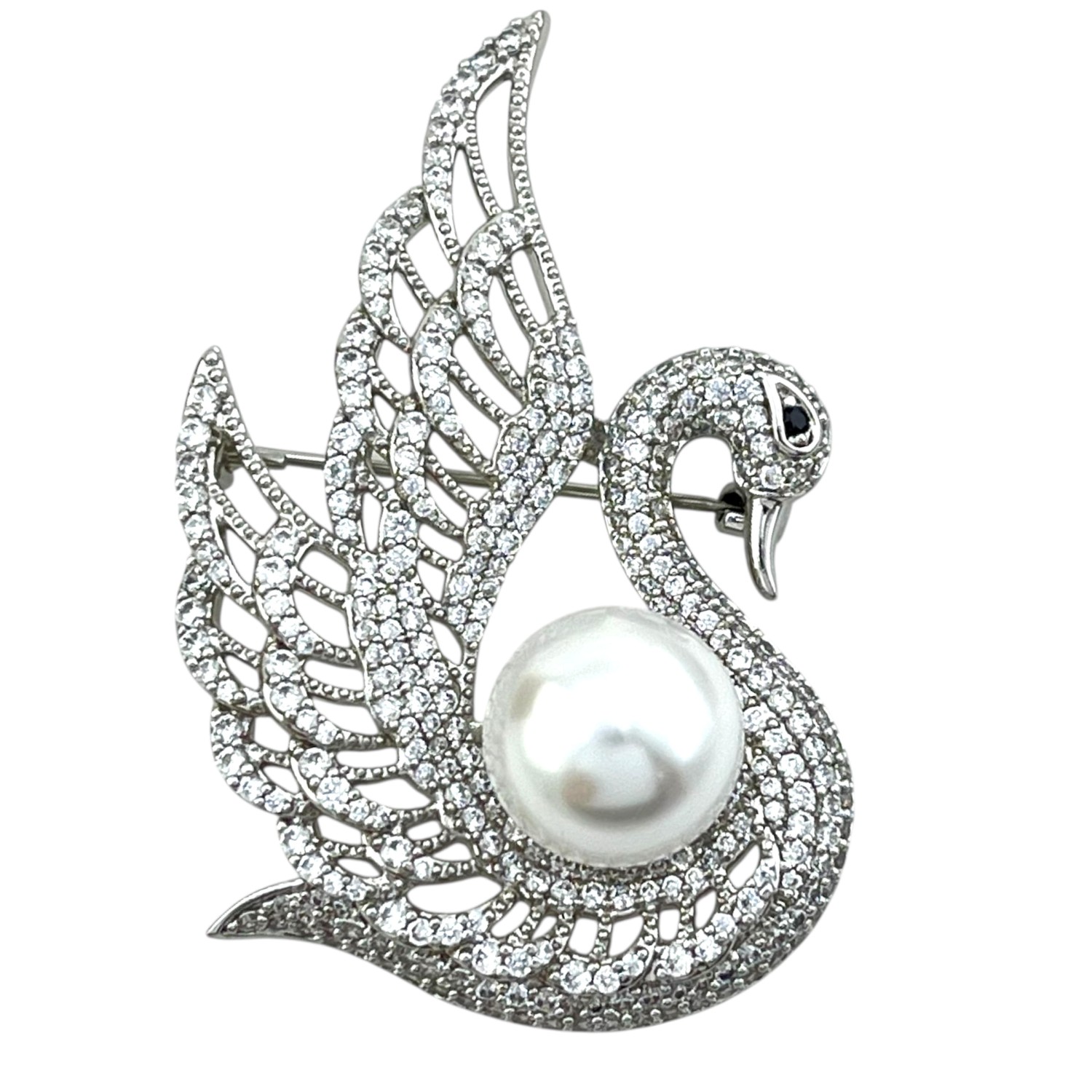 گل سینه زنانه ژوپینگ مدل قو کد G4168