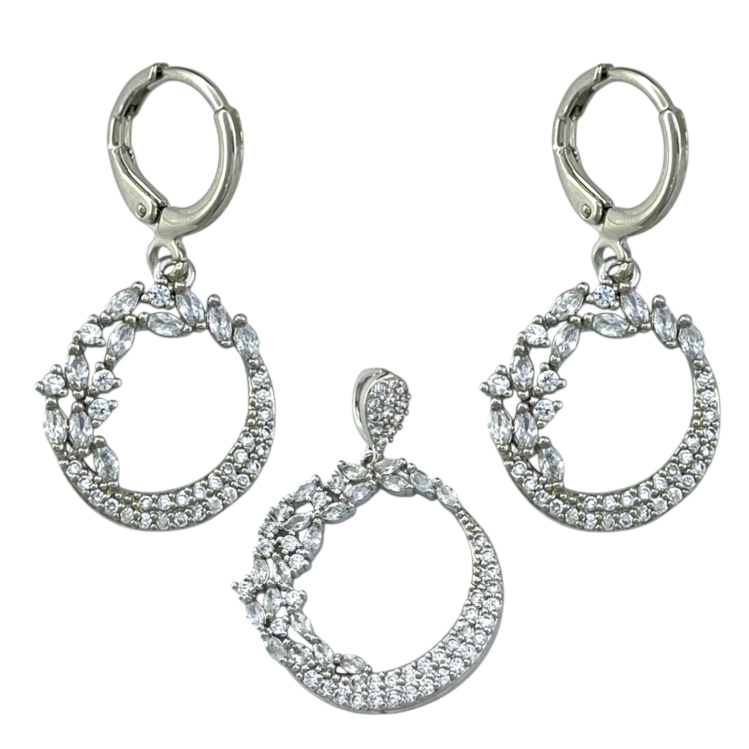 نیم ست زنانه مدل جواهری کد M4357