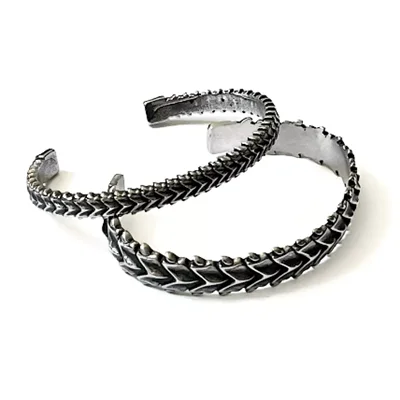 دستبند بنگا مردانه پوست اژدها دراگون کد Men0034