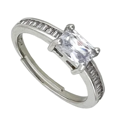 انگشتر زنانه مدل تک نگین کد R4731