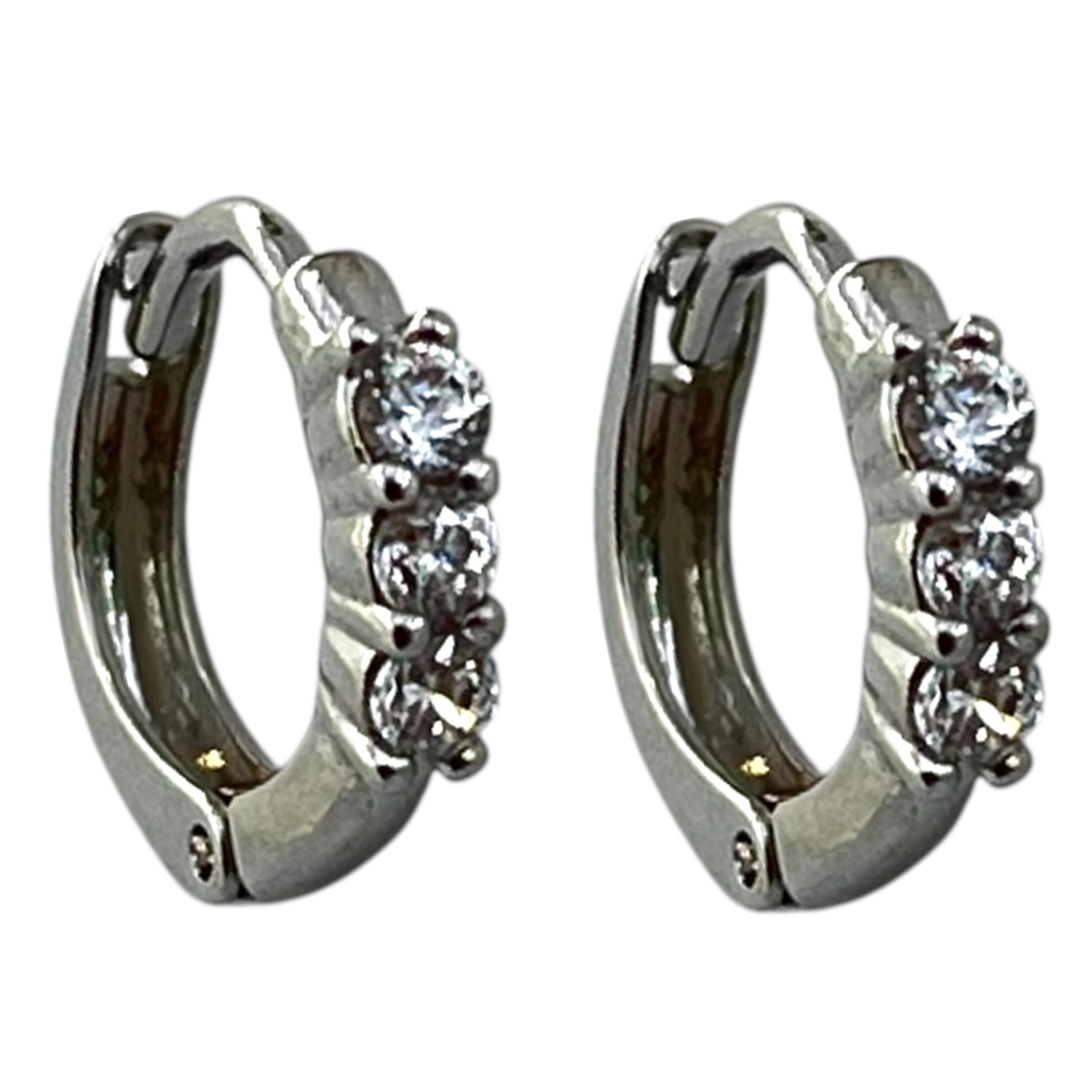 گوشواره زنانه ژوپینگ مدل نگین جواهری کد E6307