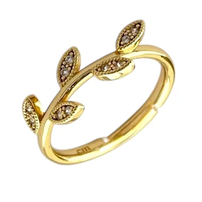 انگشتر زنانه مدل برگ کد R5135