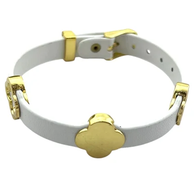 دستبند زنانه چرمی مدل ونکلیف کد B5302