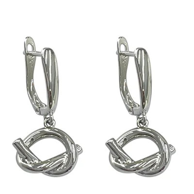 گوشواره ژوپینگ زنانه مدل گره ای کد E6625