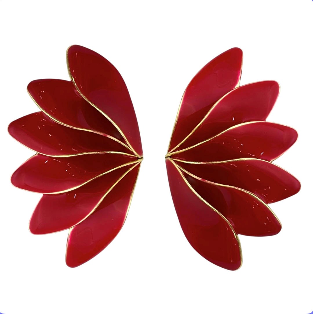 گوشواره زنانه مدل بال پروانه کد E6110