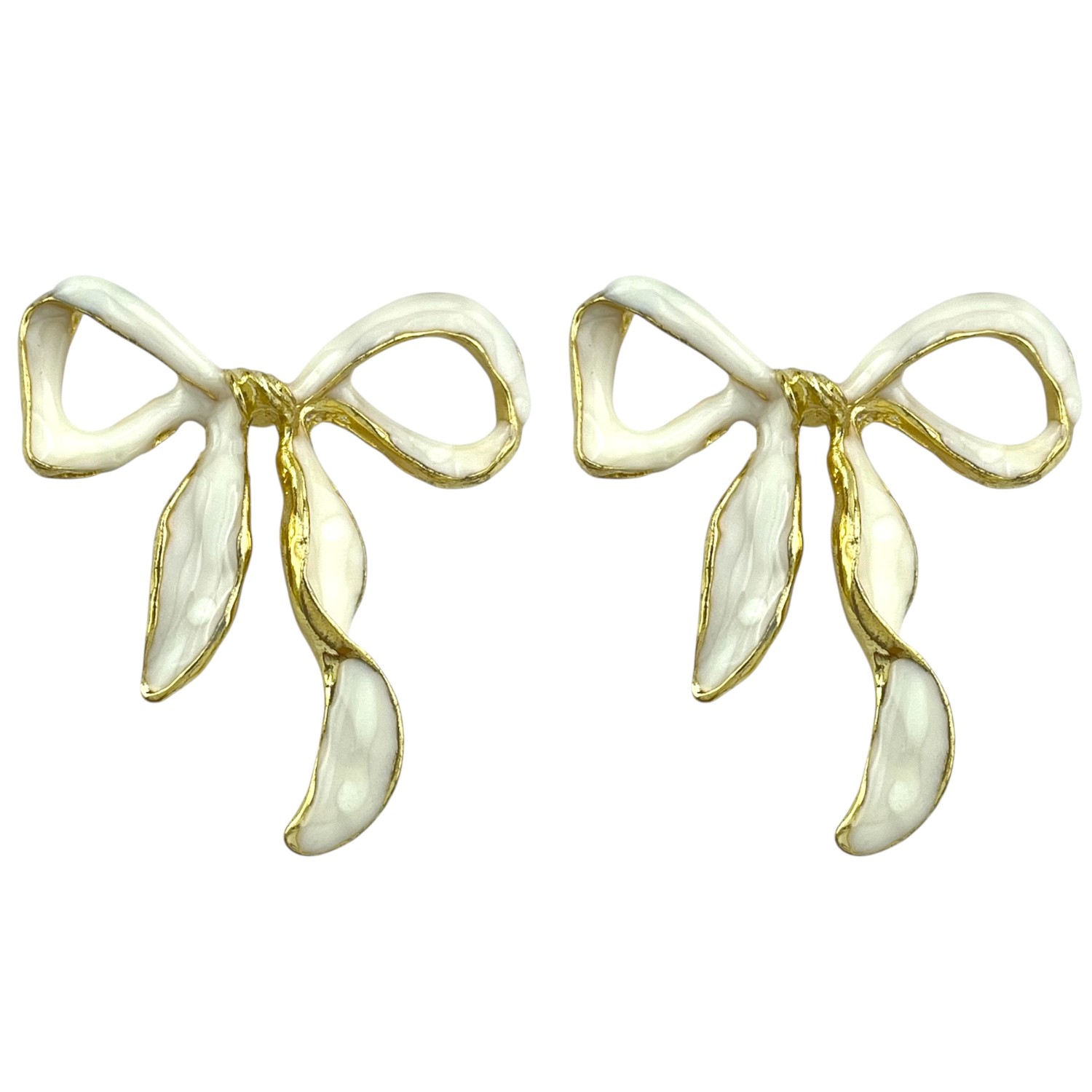 گوشواره زنانه مدل میناکاری پاپیون  کد E6200