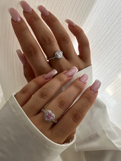 انگشتر جواهری قلب‌ کد R1014