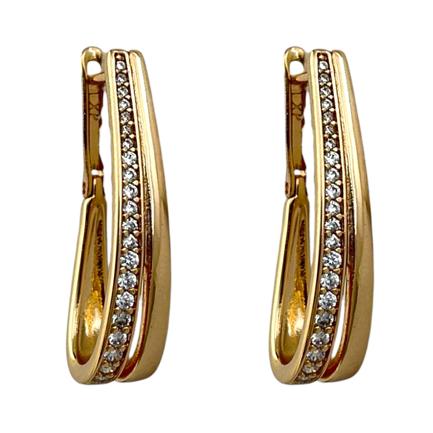 گوشواره زنانه ژوپینگ مدل جواهری کد E6285