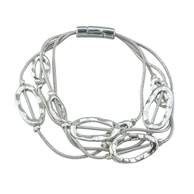 دستبند زنانه مینیمال مدل اب نقره کد B5440