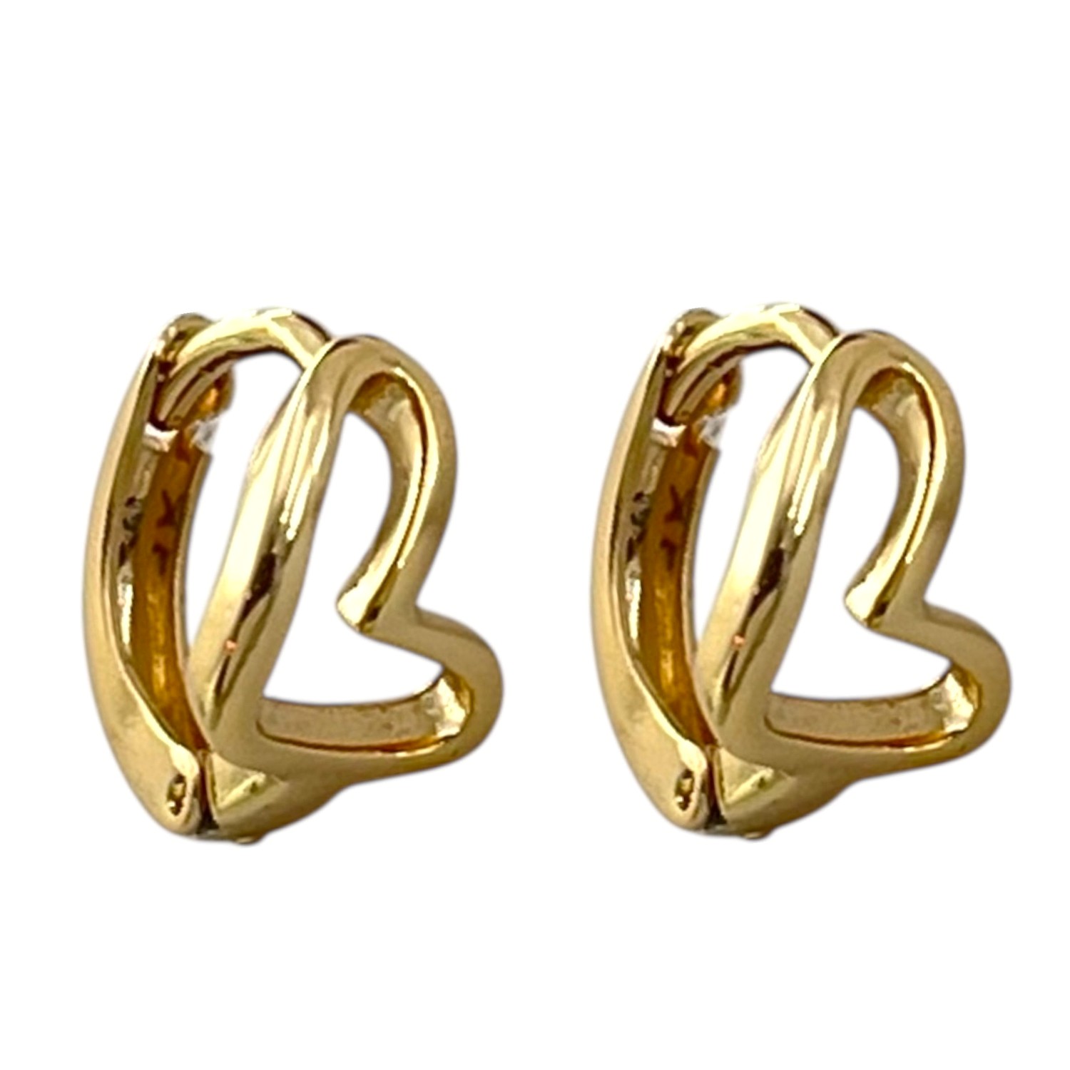 گوشواره زنانه ژوپینگ مدل قلب کد E6272