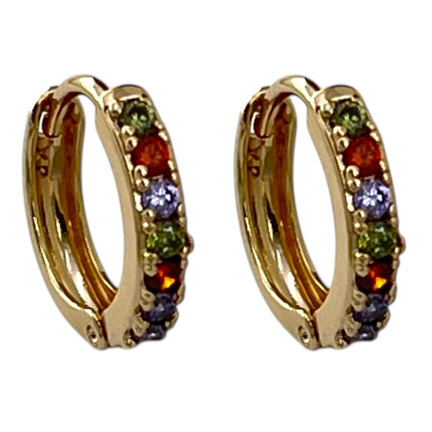 گوشواره زنانه ژوپینگ مدل نگین جواهری کد E6234