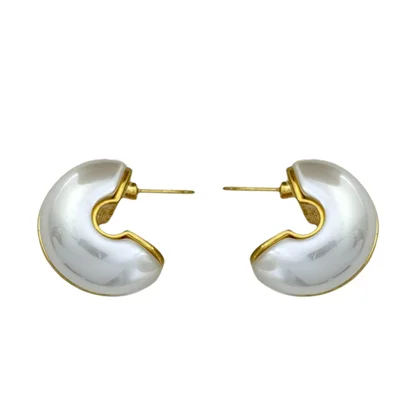 گوشواره زنانه مدل نیم دایره کد E5885