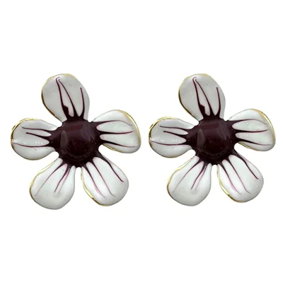 گوشواره زنانه مدل گل کد E6114