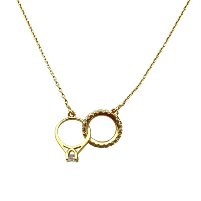 گردنبند زنانه ژوپینگ مدل حلقه کد N5145