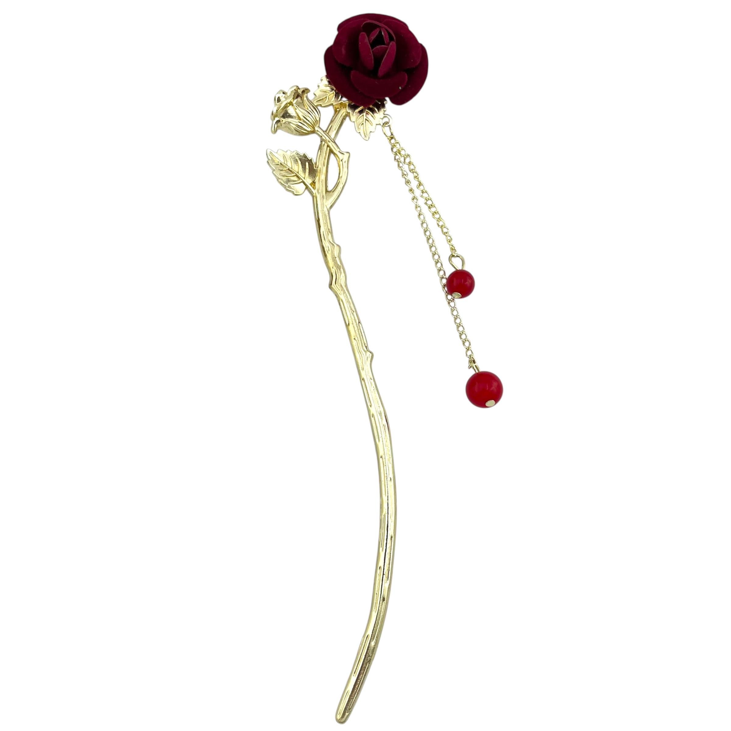 کانزاشی مو مدل فلزی گل اویز دار کد as1053