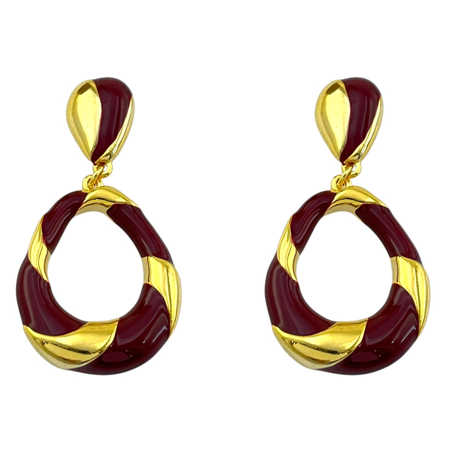 گوشواره زنانه مدل میناکاری کد E6212