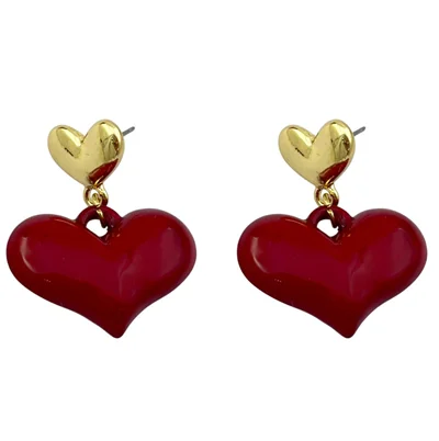 گوشواره زنانه مدل قلب کد E6109