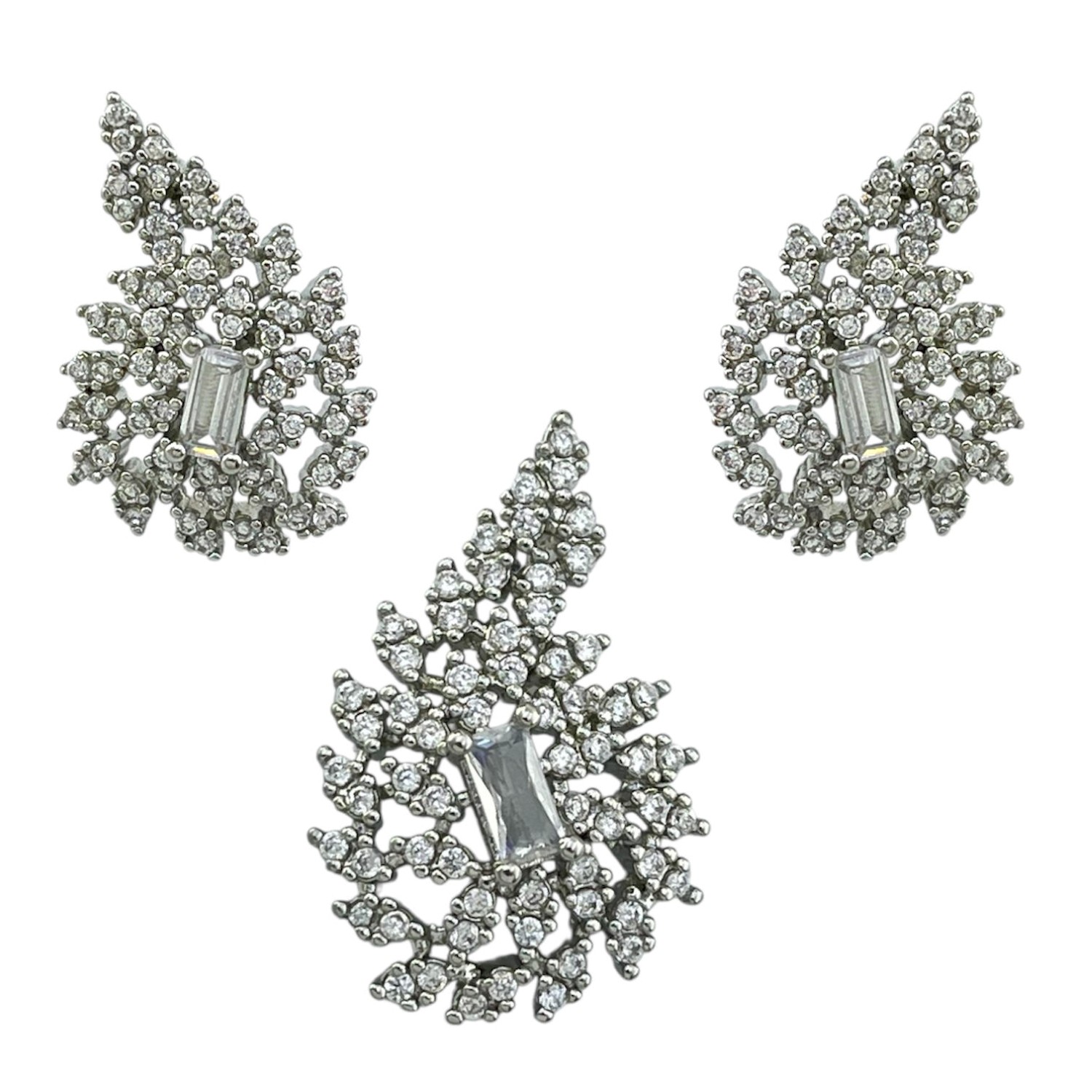 نیم ست زنانه مدل جواهری کد M4365