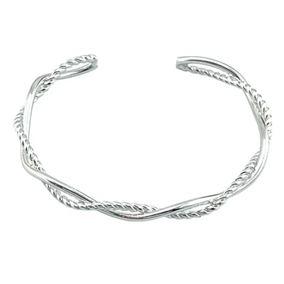 دستبند زنانه بنگل مدل گره کد B5443