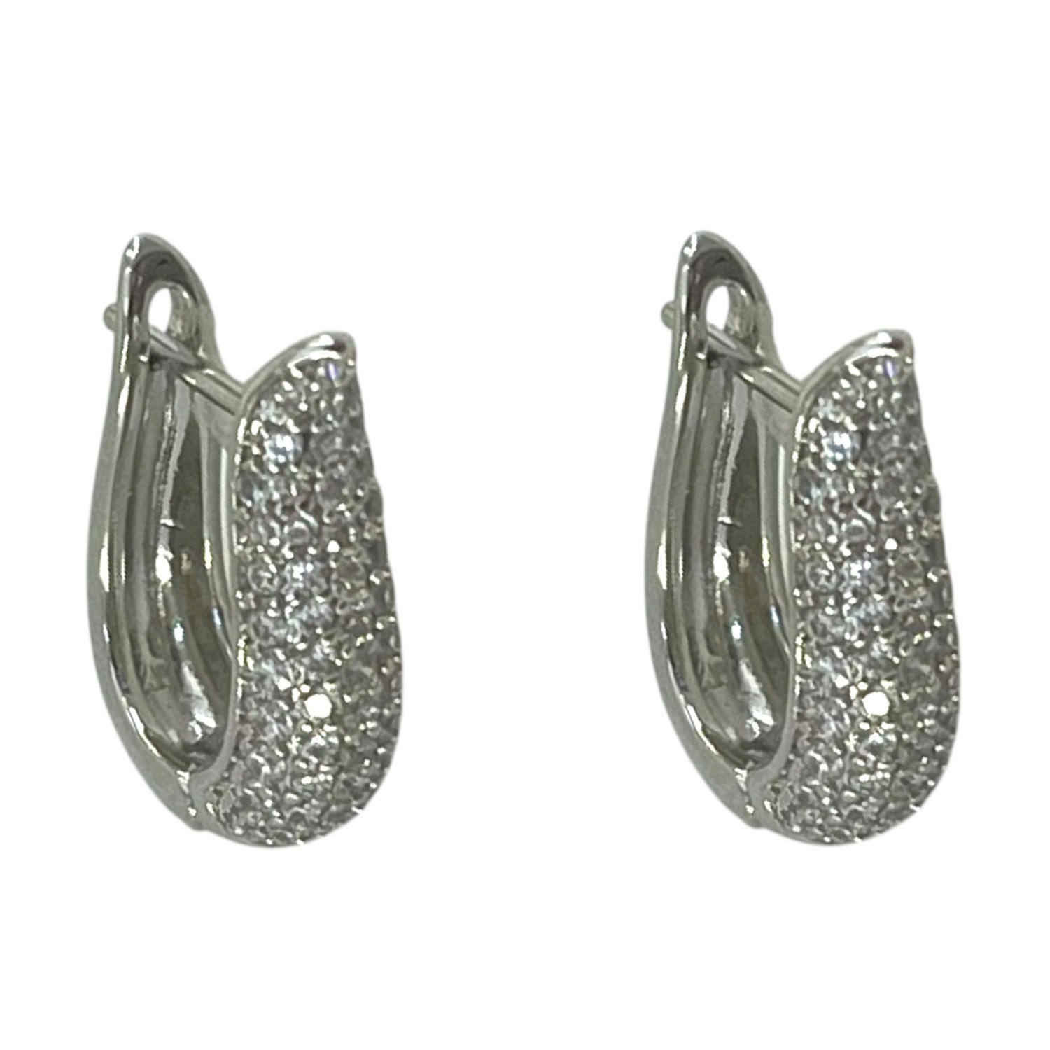 گوشواره زنانه ژوپینگ مدل جواهری کد E6470