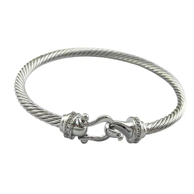 دستبند زنانه بنگل زنانه دیوید یورمن مدل جواهری کد B5329