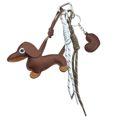 آویز کیف چارم بگ سگ چرمی کد J4108