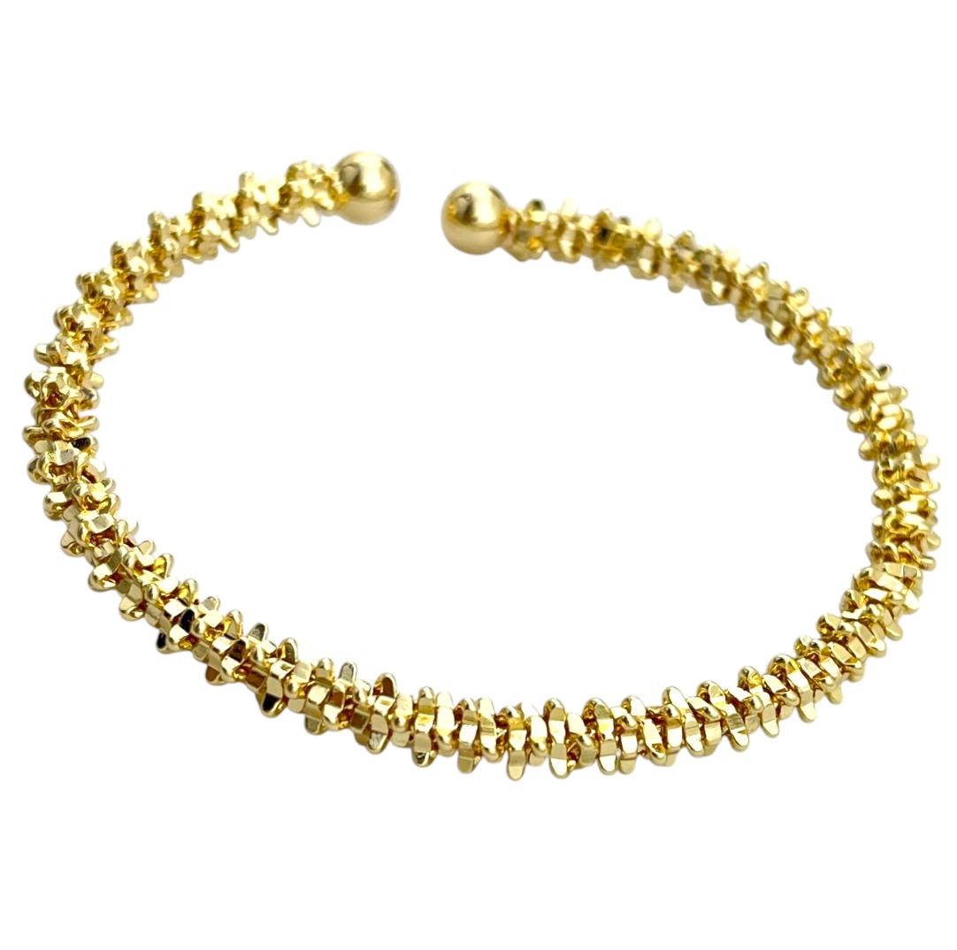 دستبند زنانه بنگل مینیمال مدل خاویاری کد B5348