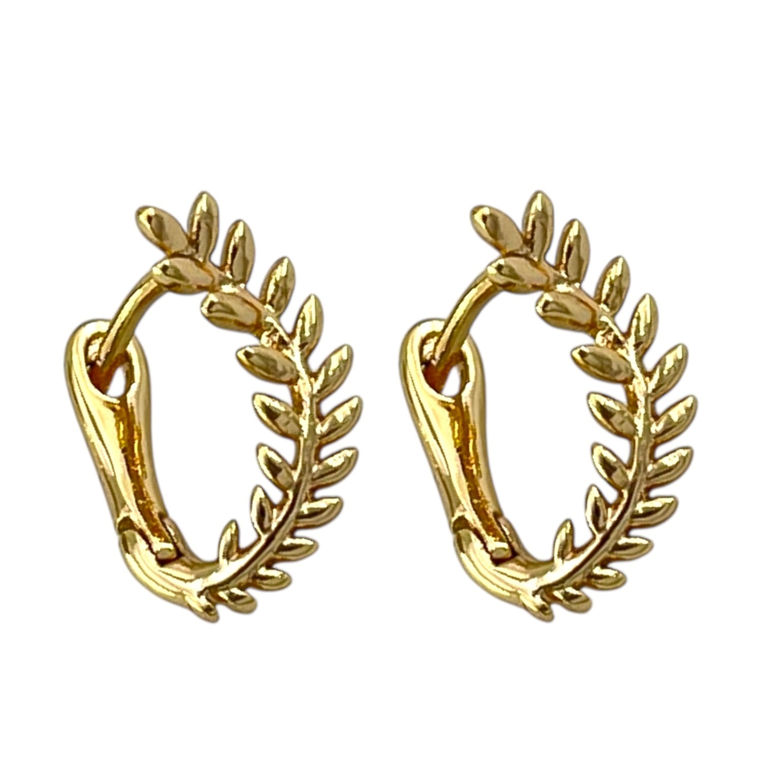 گوشواره زنانه ژوپینگ مدل برگ کد E6245