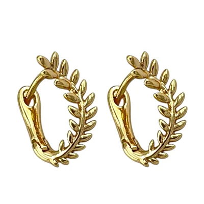 گوشواره زنانه ژوپینگ مدل برگ کد E6245