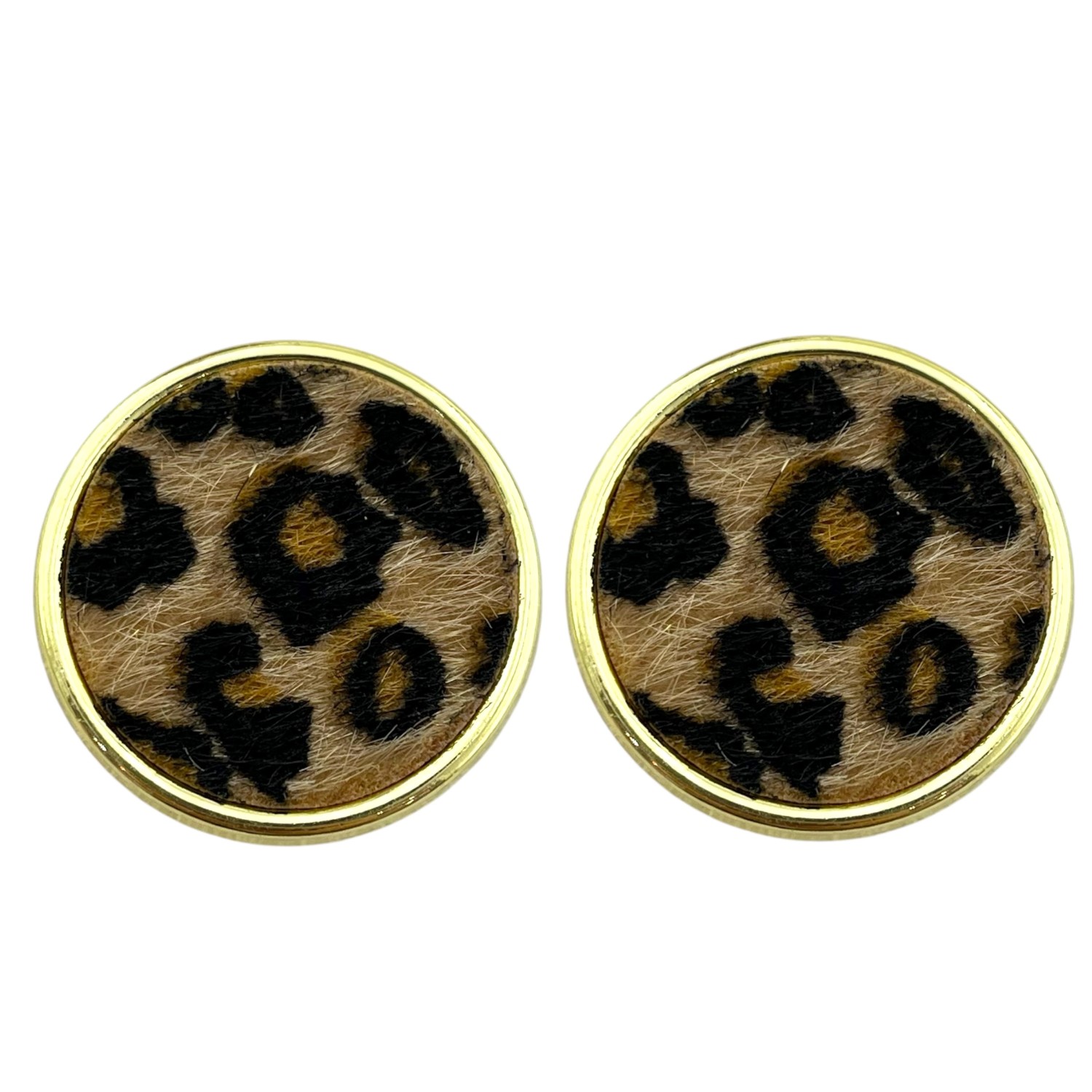 گوشواره زنانه مینیمال مدل پلنگی کد E6175