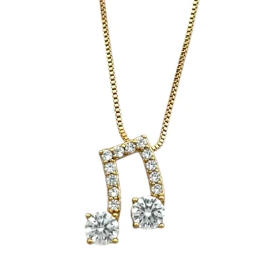 گردنبند زنانه ژوپینگ مدل نوت موسیقی کد N5061