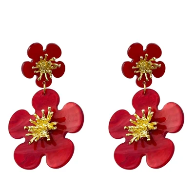 گوشواره زنانه مدل گل کد E6103