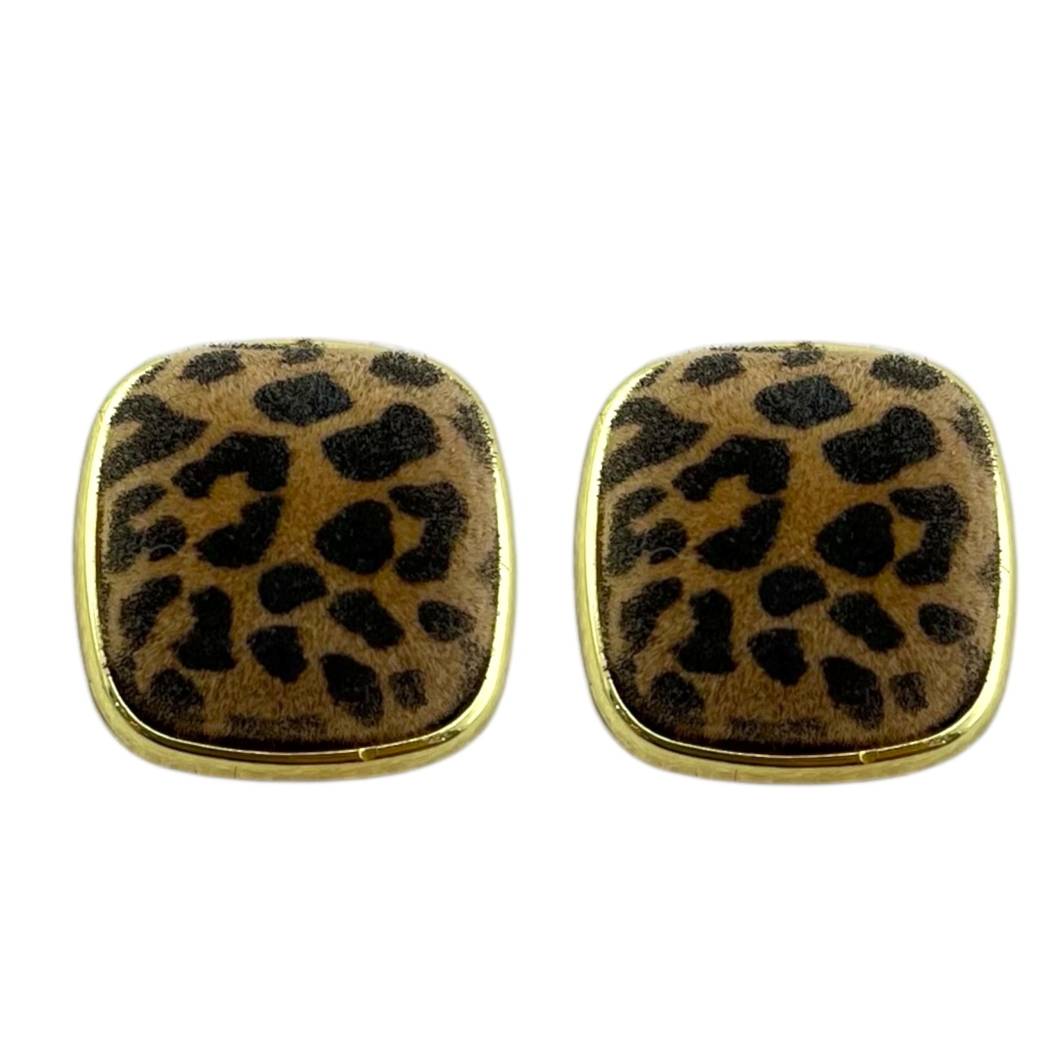 گوشواره زنانه مینیمال مدل پلنگی کد E6173