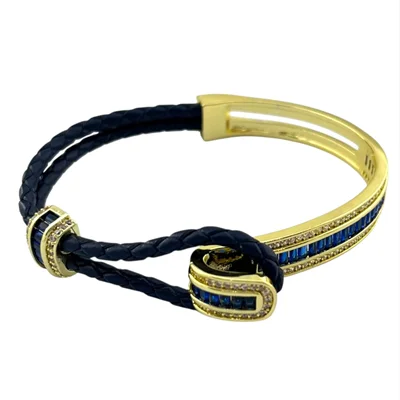 دستبند زنانه چرمی مدل قایق بادبانی کد B5327