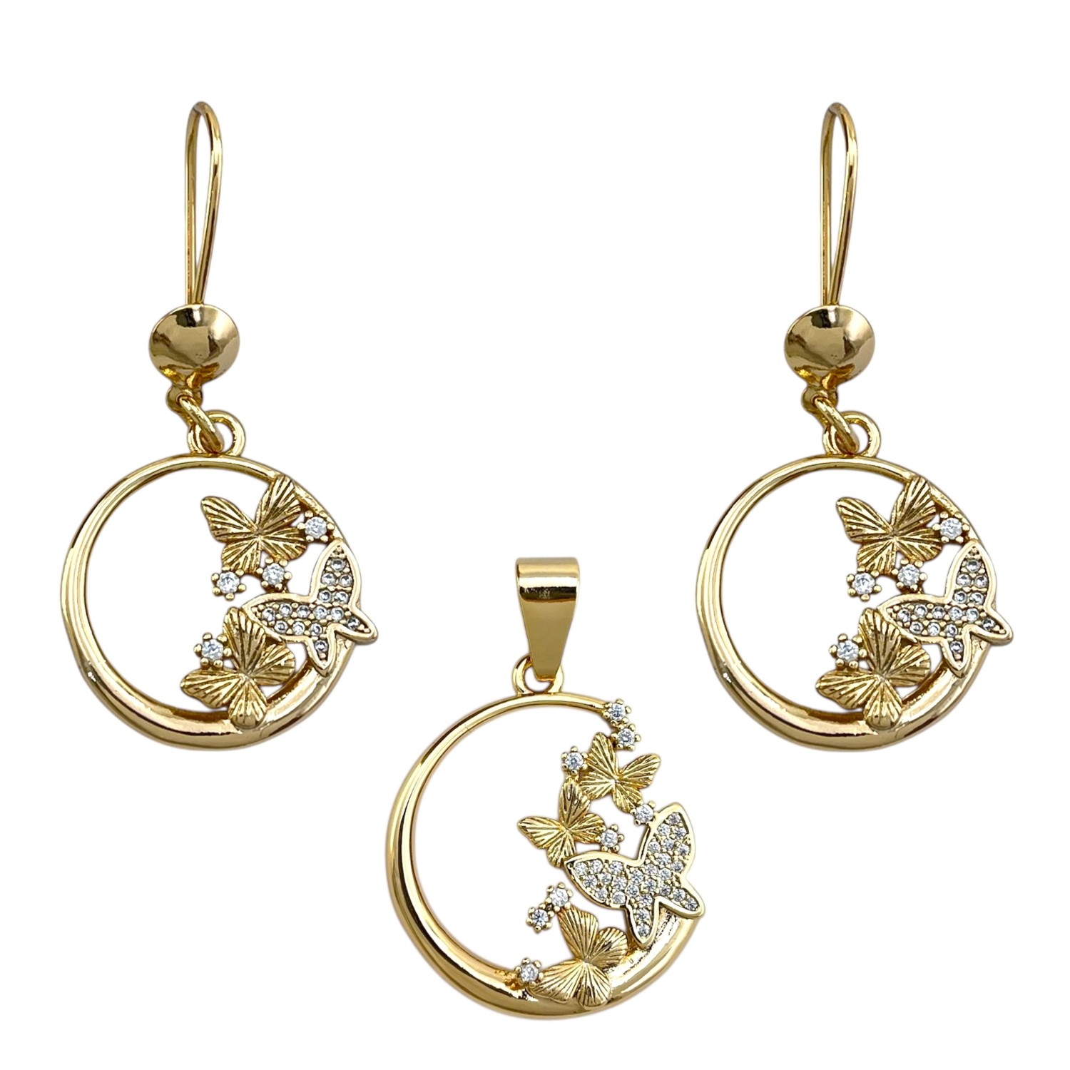 نیم ست زنانه ژوپینگ جواهری مدل گل کد M4362